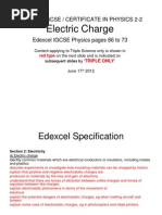 Igcse 22 Electriccharge