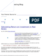 Calculating Return On Investment in Real Estate