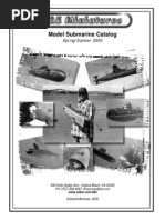 D&E MINIATURES 2000 Model Submarine Catalog