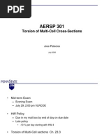 Torsion of Multi-Cell Cross-Section - Hw7 - B