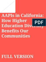 Asian Americans and Pacific Islanders in California:How Higher Education Diversity Benefits Our Communities (Full Length)