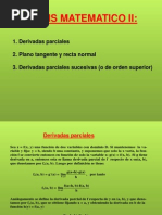 Derivadas Parciales y Regla de La Cadena Plano Tangente y Plsno Normal