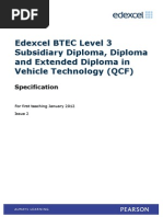 BN033598 - Specification - Edexcel-BTEC-Level-3-Subsidiary-Diploma-and-Extended-Diploma-in-Vehicle-Technology - (QCF) - Issue 2