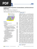 Graphene Oxide: Preparation, Functionalization, and Electrochemical Applications