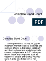 Complete Blood Count PPT Presentation