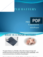 Paper Battery