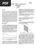 Mech 5001: Theory of Viscous Flow Assignment 1: Alex Wright