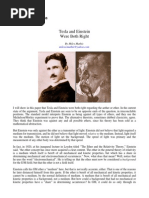 Einstein and Tesla Both Correct On Aether