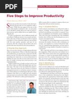 Five Steps To Improve Productivity