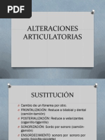 Alteraciones Articulatorias