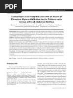 Comparison of In-Hospital Outcome of Acute ST Elevation Myocardial Infarction in Patients With Versus Without Diabetes Mellitus