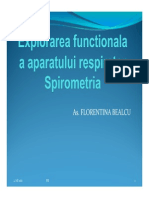 Explorarea Functionala A Aparatului Respirator