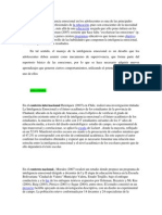 El Desarrollo de La Inteligencia Emocional en Los Adolescentes Es Una de Las Principales Preocupaciones de Los Profesionales de La Educación