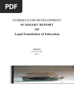 Legal Foundation of Education