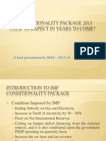 IMF Conditionality Package 2013