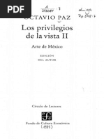 Los Privilegios de La Vista II Arte de México - Octavio Paz