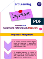 BKB Module 4 Version 7 - Assignment, Referencing and Plagiarism