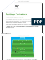 Conditioned Passing Game: Finesoccer Coaching Bible