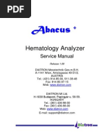 Abacus Plus Hematology Analyzer - Service Manual