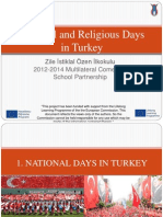 National and Religious Days in Turkey