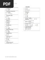 Formula List New STPM - 2nd Term