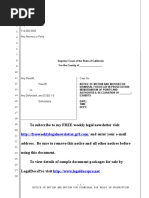 Sample California Motion For Discretionary Dismissal For Delay in Prosecution