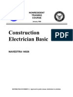 US Navy Course - Construction Electrician Basic NAVEDTRA 14026