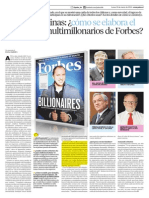 Como Se Elabora El Ranking de Multimillonarios de Forbes