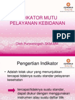 Indikator Mutu Pelayanan Kebidanan