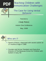 Teaching Children With Communication Challenges - The Case For Using Verbal Behavior