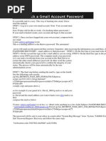 How To Hack A Gmail Account Password: Retrive - Cgi@gmai
