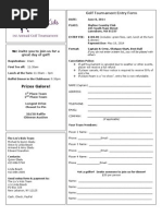 Entry & Sponsorship Forms