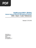 Sjzl20091728-NetNumen M31 (RAN) (V3.10.410) OMC Alarm Code Reference