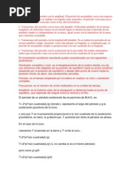 Variaciones Del Periodo Con La Amplitud