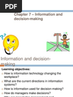 Chapter 7 - Information and Decision-Making