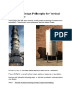 Foundation Design Philosophy For Vertical Vessel