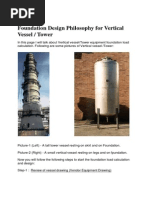 Foundation Design Philosophy For Vertical Vessel