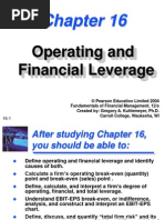 Operating and Financial Leverage