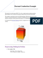 Transient Thermal Conduction Example