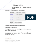 El Temor de Dios PDF