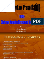 Managerial Personnel of A Company