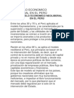 El Modelo Economico Neoliberal en El Perú