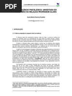 Violencia Psicologica - Um Estudo Do Fenomeno Na Relacao Professor-Aluno