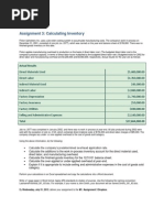 M1 - A3 Calculating Inventory - Finlon Upholstery Inc