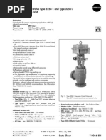 Series 250 Pneumatic Control Valve Type 3256-1 and Type 3256-7 Angle Valve Type 3256