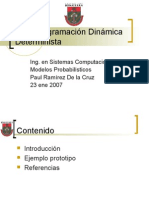 S1 - Programación Dinámica Determinística