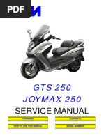 SYM JOYMAX GTS RV 250 Service Manual