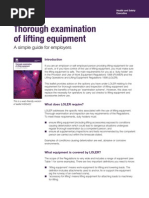 Thorough Examination of Lifting Equipment