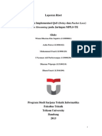 Analisis Dan Implementasi QoS (Delay Dan Packet Loss) Video Streaming Pada Jaringan MPLS-TE