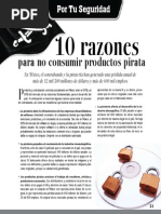 10 Razones para No Consumir Productos Pirata